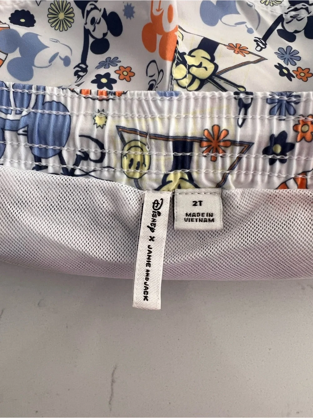 Janie and Jack Mickey Summer of Love Swim Trunks